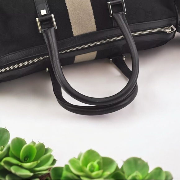 GUCCI - Jacquard Boston Bag - Picture 8 of 16